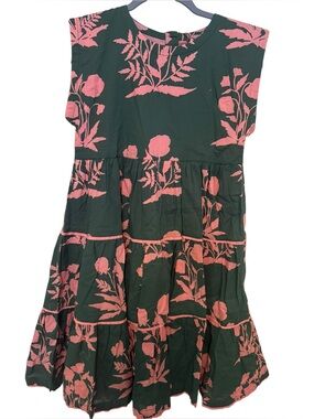 Pink Chicken Peachy Dress Hunter Botanical Sz 12Y NWT